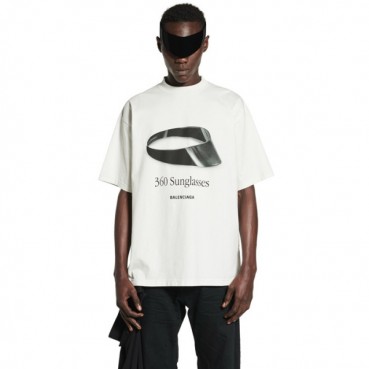 발렌시아가 남성 라운드 반팔 티셔츠 - Balenciaga Mens Round Tshirt 