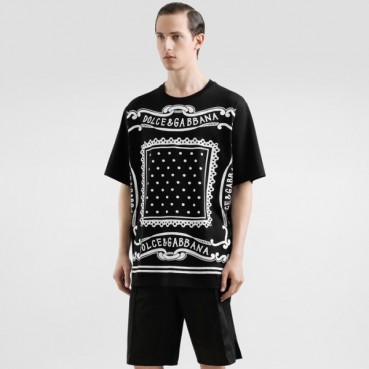 돌체앤가바나 남성 반팔 티셔츠 - Dolce&Gabbana Mens Round Tshirt 