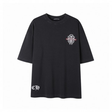 크롬하츠 남성 라운드 반팔티 - Chrom Hearts Mens Round Tshirt 