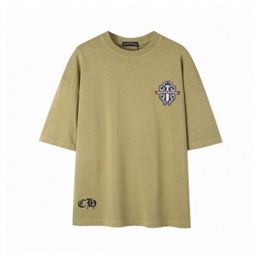 크롬하츠 남성 라운드 반팔티 - Chrom Hearts Mens Round Tshirt 