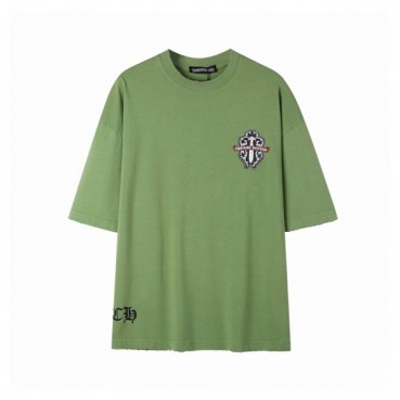 크롬하츠 남성 라운드 반팔티 - Chrom Hearts Mens Round Tshirt 