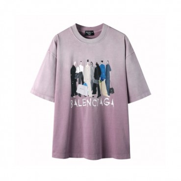 발렌시아가 남성 라운드 반팔 티셔츠 - Balenciaga Mens Round Tshirt 