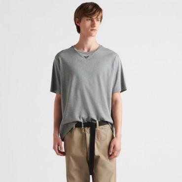 프라다 남성 라운드 반팔티 - Prada Mens Round Tshirt 