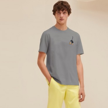 에르메스 남성 라운드 반팔티 - Hermes Mens Round Tshirt 