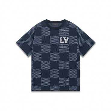 루이비통 남성 라운드 반팔 티셔츠 - Louis vuitton Mens Round Tshirt 