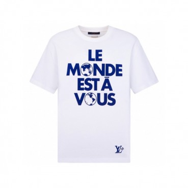 루이비통 남성 라운드 반팔 티셔츠 - Louis vuitton Mens Round Tshirt 