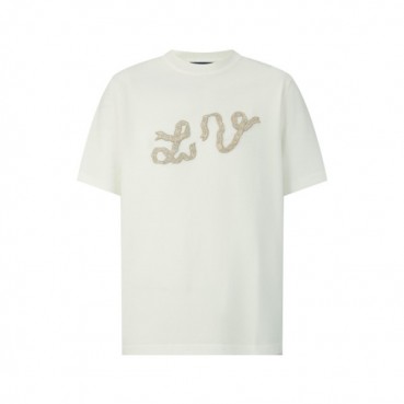 루이비통 남성 라운드 반팔 티셔츠 - Louis vuitton Mens Round Tshirt 