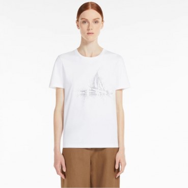 막스마라 여성 크루넥 반팔티 - Maxmara Womens Round Tshirt 
