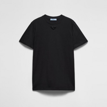 프라다 여성 화이트 반팔 티셔츠 - Prada Womens White Tshirts 