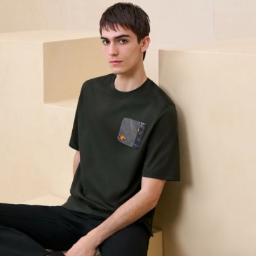 에르메스 남성 라운드 반팔티 - Hermes Mens Round Tshirt 
