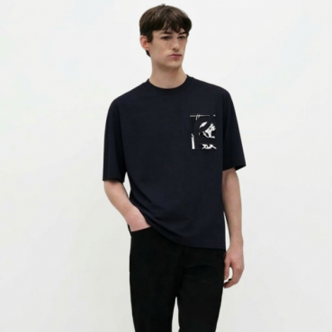 에르메스 남성 라운드 반팔티 - Hermes Mens Round Tshirt 