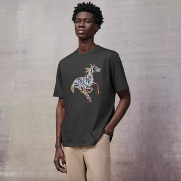 에르메스 남성 라운드 반팔티 - Hermes Mens Round Tshirt 