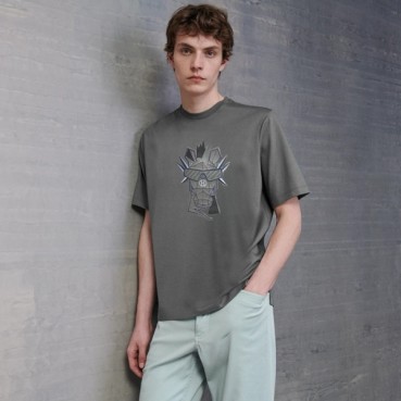 에르메스 남성 라운드 반팔티 - Hermes Mens Round Tshirt 
