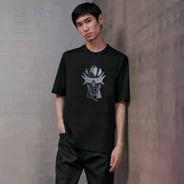 에르메스 남성 라운드 반팔티 - Hermes Mens Round Tshirt 