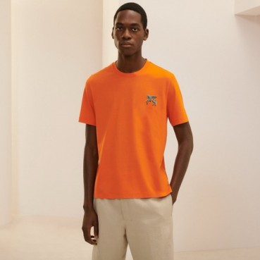 에르메스 남성 라운드 반팔티 - Hermes Mens Round Tshirt 