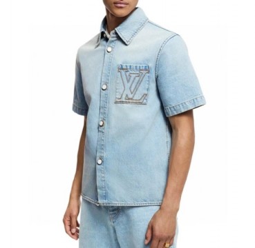 루이비통 남성 데님 반팔티 - Louis vuitton Mens Polo Tshirt 