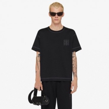 지방시 남성 블랙 반팔티 - Givenchy Mens Black Tshirt 