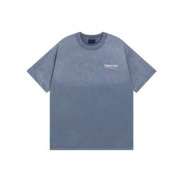 발렌시아가 남성 라운드 반팔 티셔츠 - Balenciaga Mens Round Tshirt 