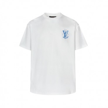 루이비통 남성 라운드 반팔 티셔츠 - Louis vuitton Mens Round Tshirt 