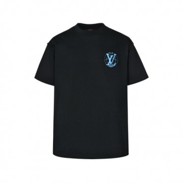 루이비통 남성 라운드 반팔 티셔츠 - Louis vuitton Mens Round Tshirt 