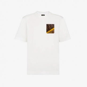 펜디 남성 라운드 반팔 티셔츠 - Fendi Mens Round Tshirt 