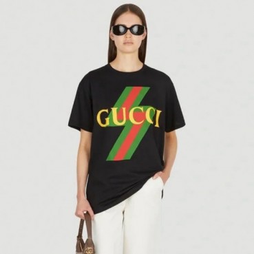 구찌 여성 라운드 반팔 티셔츠 - Gucci Womens Round Tshirt 