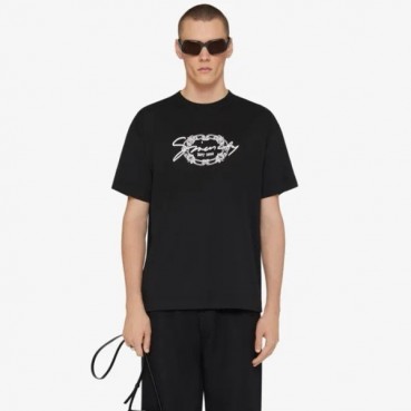 지방시 남성 라운드 반팔 티셔츠 - Givenchy Mens Round Tshirt 