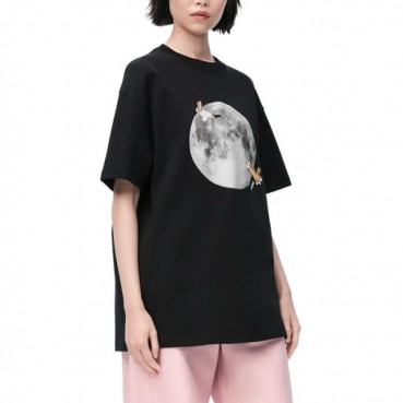 로에베 여성 라운드 반팔티 - Loewe Womens Round Tshirt 