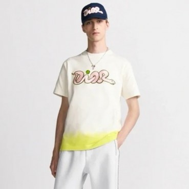 디올 남성 라운드 반팔 티셔츠 - Dior Mens Round Tshirt 