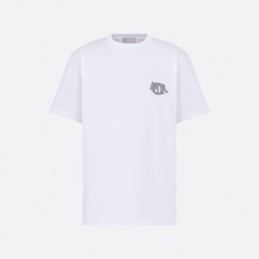 디올 남성 라운드 반팔 티셔츠 - Dior Mens White Tshirt 