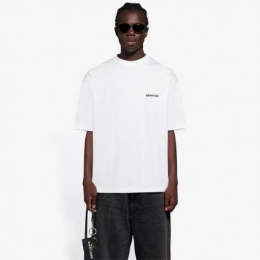 발렌시아가 남성 라운드 반팔 티셔츠 - Balenciaga Mens Round Tshirt 