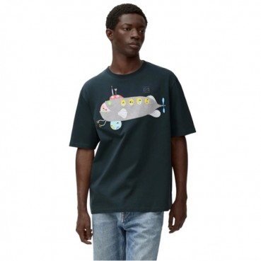 로에베 남성 라운드 반팔티 - Loewe Mens Round Tshirt 