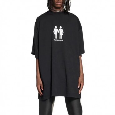 발렌시아가 남성 라운드 반팔 티셔츠 - Balenciaga Mens Round Tshirt 