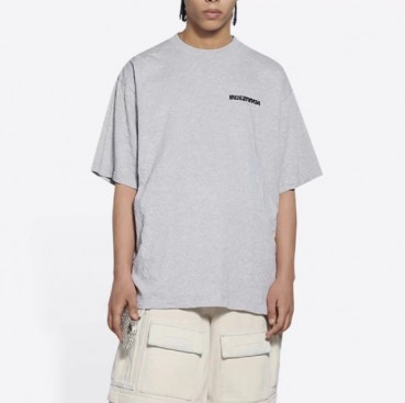 발렌시아가 남성 라운드 반팔 티셔츠 - Balenciaga Mens Round Tshirt 