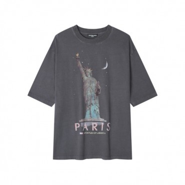 발렌시아가 남성 라운드 반팔 티셔츠 - Balenciaga Mens Round Tshirts 