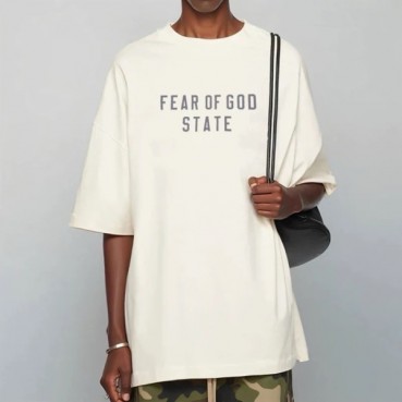 피어오브갓 남성 반팔 티셔츠 - Fear of god Mens Round Tshirts 