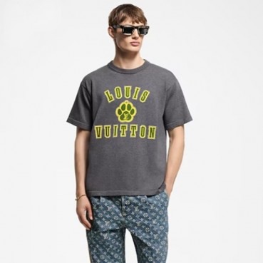 루이비통 남성 라운드 반팔 티셔츠 - Louis vuitton Mens Round Tshirt 
