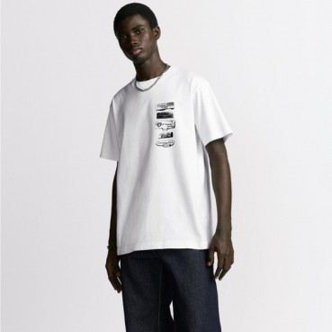디올 남성 라운드 반팔 티셔츠 - Dior Mens Round Tshirt 