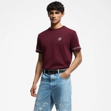 루이비통 남성 라운드 반팔 티셔츠 - Louis vuitton Mens Round Tshirt 