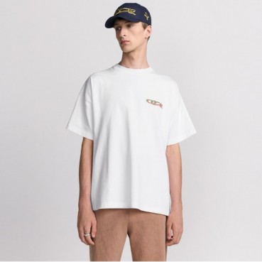 디올 남성 라운드 반팔 티셔츠 - Dior Mens Round Tshirt 