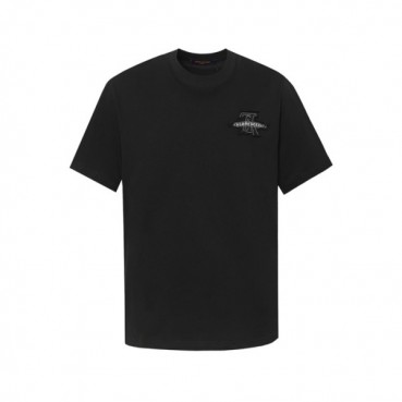 루이비통 남성 라운드 반팔 티셔츠 - Louis vuitton Mens Round Tshirt 
