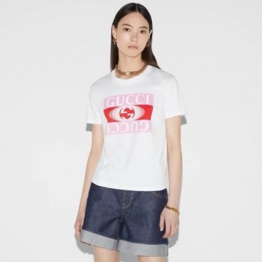 구찌 여성 라운드 반팔 티셔츠 - Gucci Womens Round Tshirts 