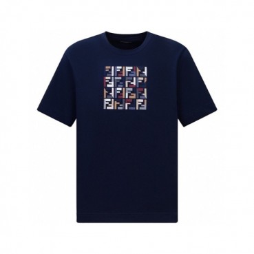 펜디 남성 라운드 반팔 티셔츠 - Fendi Mens Round Tshirts 