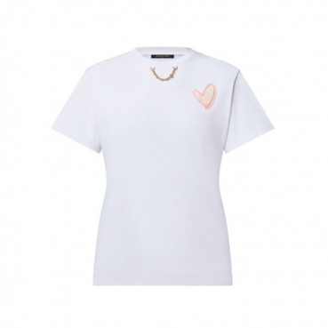 루이비통 여성 반팔 티셔츠 - Louis vuitton Womens White Tshirts 