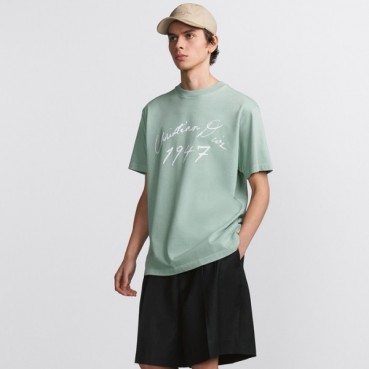 디올 남성 라운드 반팔 티셔츠 - Dior Mens Round Tshirts 