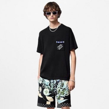 루이비통 남성 라운드 반팔 티셔츠 - Louis vuitton Mens Round Tshirts 