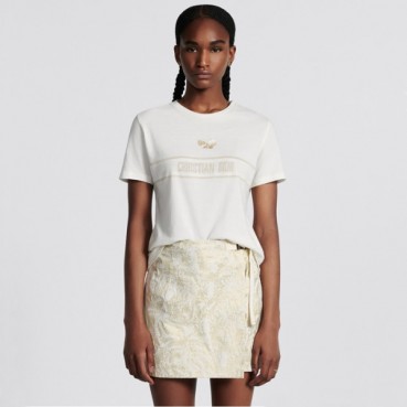 디올 여성 화이트 반팔 티셔츠 - Dior Womens White Tshirts 