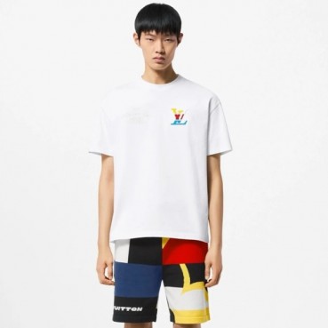 루이비통 남성 라운드 반팔 티셔츠 - Louis vuitton Mens Round Tshirts 