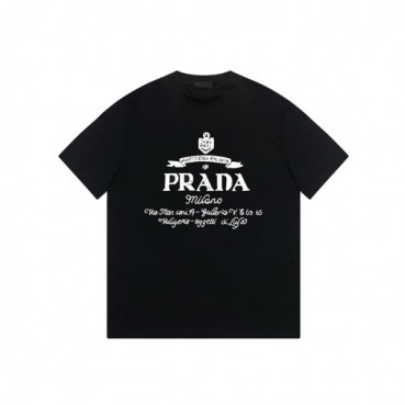 프라다 남성 라운드 반팔 티셔츠 - Prada Mens Round Tshirts 