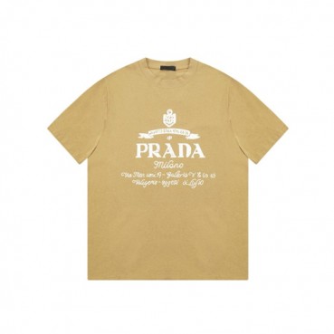 프라다 남성 라운드 반팔 티셔츠 - Prada Mens Round Tshirts 